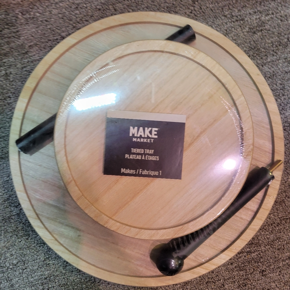 Unfinished Tiered Tray
